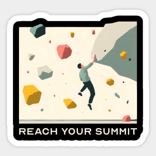 Reach your summit Sticker